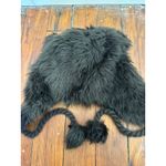 AMERICAN EAGLE Brown Faux Fur Ear Tie Neck Faux Fur Trapper Hat One Size Photo 3