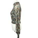 Free People Boho Style Green Floral sheer cropped top with tank size XS Photo 6