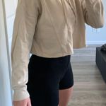 Basic beige Crop Hoodie Tan Size M Photo 2