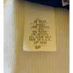 Womens Vintage Matthew & Davis For BL Ivory Gold Trim Knit Sweater Blazer Sz 6P Photo 7