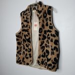 Entro  leopard sherpa zip up vest Photo 1
