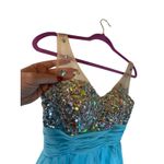 Grace Karin  Blue Jeweled Cocktail Dress - Size 2 Photo 6