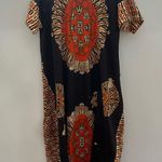 Deep Exports, featuring black background with orange and white circular patterns Size L Photo 7