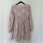 SheIn Brown Cheetah Print Long Sleeve Dress Photo 1