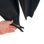 Ted Baker  Toriil Ruffled Cold-Shoulder Jumpsuit Black / Gray‎ Size 0 / US 2 Photo 8