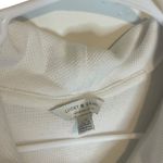 Lucky Brand Women's Size Large White Cowl Neck Waffle Knit Sweater Photo 3