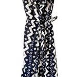 Mango printed zigzag wrap sleeveless dress Small NWT Photo 0