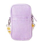 Skinny Dip Purple Gingham Danni Mini Phone Crossbody Bag Photo 0