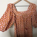 Emerson Fry India Collection Adelina Cotton Poplin Dress Gigi Organic Size S Orange Photo 9