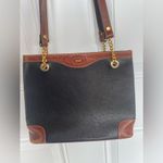 Bally Black and Brown Leather Shoulder Bag with Gold Hardware Photo 2