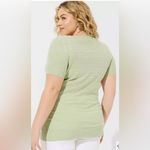 Torrid NWT  Everyday Soft Pointelle V Neck pullover sweater in dapple gray 1X Photo 4