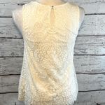 Trixxi  (Three Pink Hearts ) Tank Top Lace White-Small Photo 1