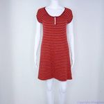 Free People red and yellow stripes wool cotton blend sweater dress, XS Photo 14