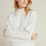 Anthropologie  Ivanna Lizzie Plaid Neck Mock Sweater Pullover Photo 2