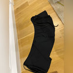 Black Mini Skirt with Tie Detail swim suit cover up Size M Photo 3