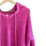 POL Women’s Popcorn Knit Hi-Low Hooded Sweater Photo 5