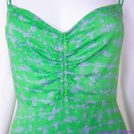 Free People NEW Intimately Caught Up Printed Slip Dress, Green, XL Photo 8