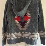 Aztec Cardigan Hoodie Size Small Cowgirl Western EUC Photo 3