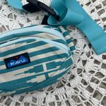 KAVU Canvas Spectator Belt Bag Blue Striped Photo 2