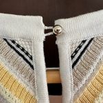 White House | Black Market Multi Color Mixed Patterns Halter Style Sweater | Small Photo 6