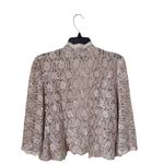 Alex Evenings  Size 8 Taupe Lace Sequin. Detail Cardigan Classic Evening Out Photo 1