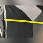 Rebecca Minkoff  Black Gray Color-block Open Front Knit Sweater Wrap One Size Photo 3