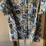 Absolute Blue and Brown floral scrub top 2x Photo 7