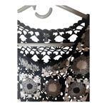 Tripp NYC  Black & White Crochet Shift Dress Photo 3