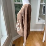 Vintage 90s Paul Harris Designs Brown Floral Embroidered Crewneck Sweater Sz L Size L Photo 2