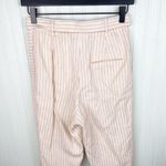 Ted Baker Linen Blend Anzaa Mix Stripe Suit Trousers Ivory Citrus Keychain US 00 Photo 4