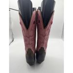 Pink & Brown Leather Western Cowboy Boots Women’s Size 5 Photo 3
