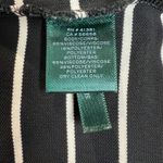 Ralph Lauren Lauren Tunic Top Womens XL Black Cream Twofer Stripe Long Sleeve Photo 7