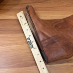 Frye Carson Wedge Booties Cognac Tobacco Brown Leather Hidden Wedge Booties Sz 8 Photo 9