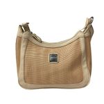 Franco Sarto  Beige Textured Hobo Shoulder Bag w/‎ Front Zip Pocket Metal Logo Photo 3