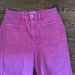 ZARA Pink  Jeans Sailor Cropped Photo 1