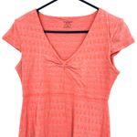 Toad & Co Size Small Dress Pink Short Sleeve Swing Organic‎ Cotton Summer Casual Photo 2