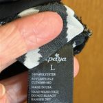 Papaya  Zebra Print Cold Shoulder Sheer Blouse gathered waist, Medallion chains Photo 6