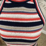 Gap  Sweater Tank Top Sz Small Striped Nautical Sleeveless Beach Bohemian Retro Photo 6