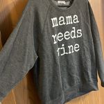 Grayson Threads  Women’s Gray Pullover Sweatshirt‎ “Mama Needs Wine” NWOT Small Photo 2