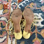 For Love & Lemons x Dolce Vita Daizy Yellow Floral Wrap Heels 9.5 Photo 3