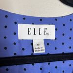 Elle 🌺  blue and black polka dot blouse Photo 2