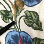 Blair Retro White Sweatshirt Morning Glories Vintage Graphic Print Floral Large Photo 2