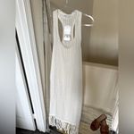 ZARA  Cream Fringe Hem Dress Photo 1