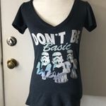 Star Wars  Don’t Be Basic Graphic Short Sleeve T-Shirt S Movies Force Casual Cons Photo 0