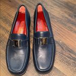 Salvatore Ferragamo  Navi blue Leather Loafers Photo 1