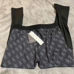 NWT Uerton Slim Fit Training Pants Black Gray Mesh Long‎ Pants Size L Photo 3