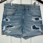 Aeropostale High Rise Midi Summer Jean Shorts Size 8 Photo 0