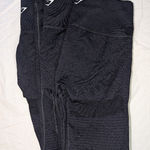 Gymshark NWOT Highrise Eyelet Leggings Lot Of 3 Large Black Photo 0