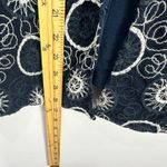 Chico's Travelers Womens 1 Navy Embroidered Cardigan Top Boho Artsy Festival Photo 3