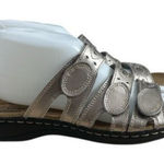 Clarks Women Leisa Cacti Sandal Size 8 W Bronze Slide Adjustable Shoe Strappy Photo 0